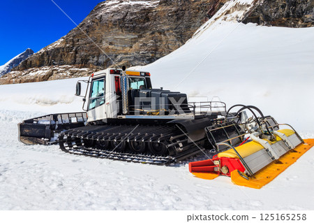 Snowcat, machine for snow removal, preparation ski trails, snow groomer Snowcat, machine for snow removal, preparation ski trails, snow groomer 125165258