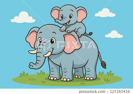 親子大象 125165438