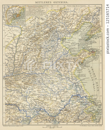 Early 20th Century World Map China Early 20th Century World Map China 125165714