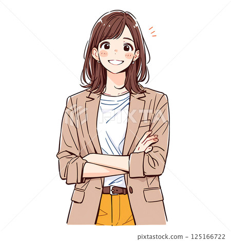 Female business person with arms folded 125166722