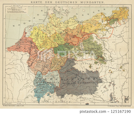Early 20th century world map dialect 125167190