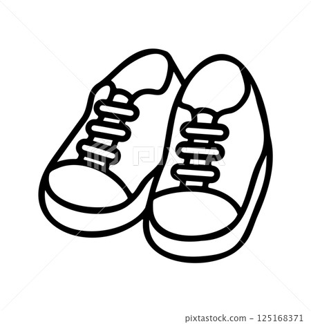 鞋子圖示。 125168371