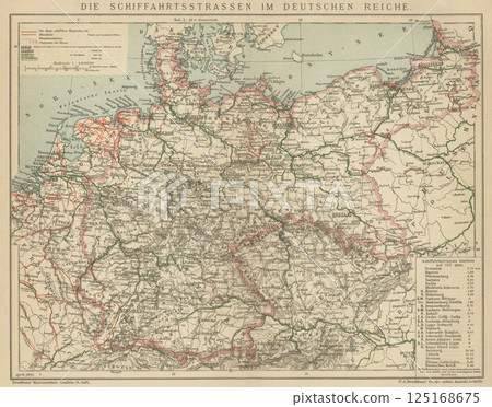 Early 20th Century World Map German Transportation Early 20th Century World Map German Transportation 125168675