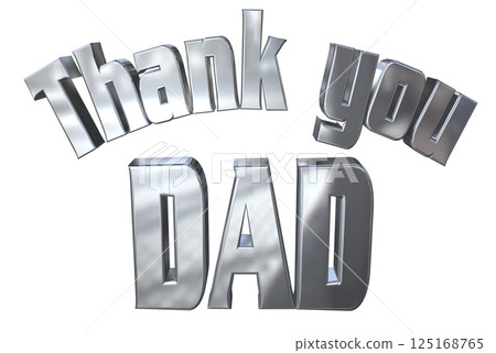 3DCG characters "Thank you DAD" Father's Day 3DCG characters "Thank you DAD" Father's Day 125168765