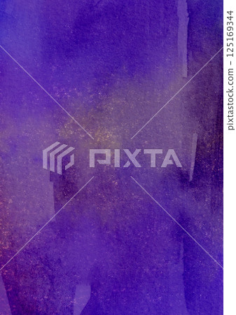 Watercolor texture background image with purple and gold sprinkles 125169344