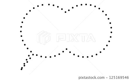 A simple speech bubble with connected circles (inside the speech bubble: white background, outside the speech bubble: transparent background) A simple speech bubble with connected circles (inside the speech bubble: white background, outside the speech bubble: transparent background) 125169546