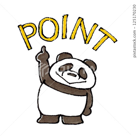 指向熊貓角色(POINT) 指向熊貓角色(POINT) 125170230