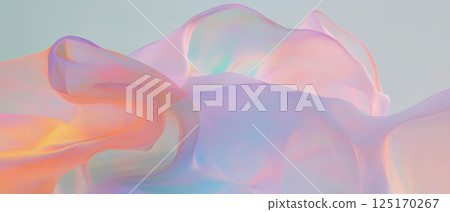 Evolving abstract background illustrates data changes, showcasing vibrant hues and fluid forms. 125170267