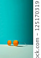 a pair of stylish sunglasses against a yellow and blue minimal background, creating a modern summer vibe. The composition is clean and vibrant, emphasizing fashion, accessories, and seasonal style 125170319