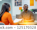 An HR recruitment and job search concept featuring a candidate selection process, hiring managers, and employment opportunities. human resources, job interviews, and career development 125170328