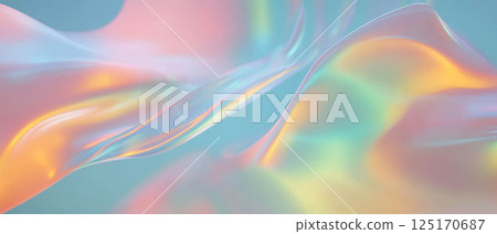 Colorful 3D data streams flow and swirl, symbolizing data transfer and analytical visualization. 125170687