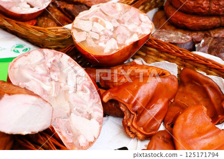 Gourmet Meat Products Culinary Delicacies That Delight the Palate with Unique Flavors 125171794