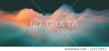 Hazy smoke texture intermingles with a textured backdrop, enhancing visual depth and intrigue. 125172951