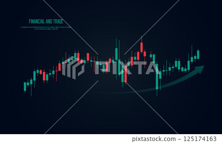 Moving dow of arrows surge diagonally, symbolizing acceleration, breakthrough down on dark blue, a futuristic falling arrows of trends, vector illustration 125174163
