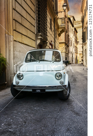 Vintage car in Italy Vintage car in Italy 125174731