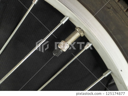 Bicycle valves and pumps Bicycle valves and pumps 125174877