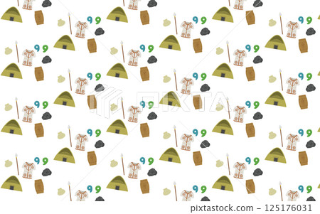 Jomon period background pattern 125176031