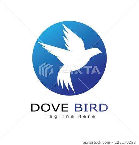 Bird Dove Logo Template 125176258