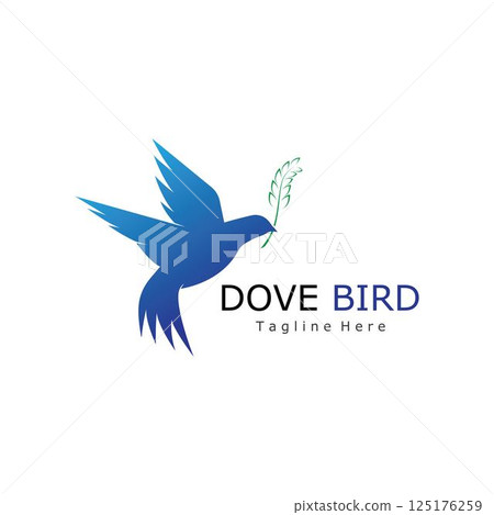Bird Dove Logo Template Bird Dove Logo Template 125176259