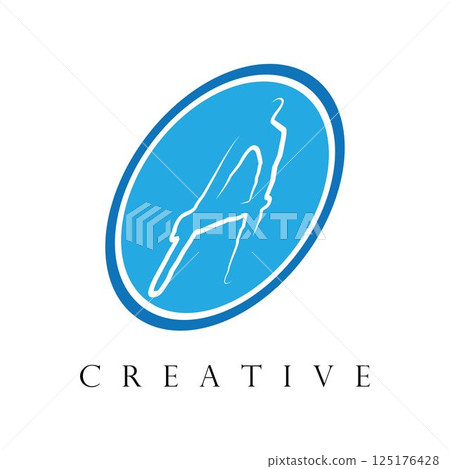 A Letter Logo Business Template A Letter Logo Business Template 125176428