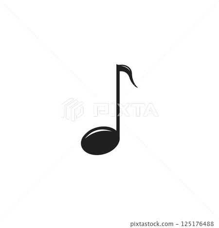 Music note Icon Vector Music note Icon Vector 125176488