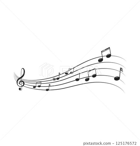 Music note Icon Vector Music note Icon Vector 125176572