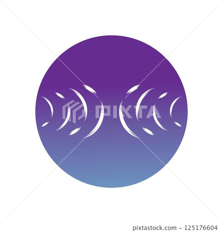 sound wave ilustration logo vector 125176604