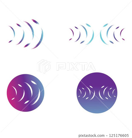 sound wave ilustration logo vector sound wave ilustration logo vector 125176605
