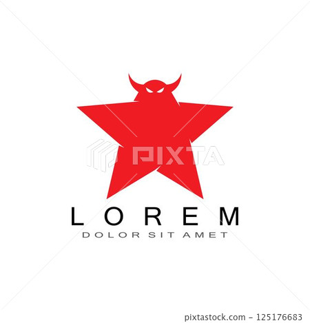 Devil logo vector Devil logo vector 125176683