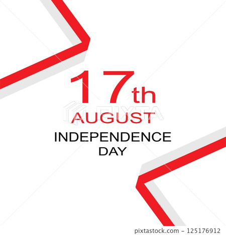 independence day of Indonesia logo vector 125176912