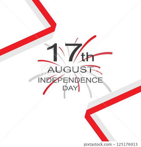 independence day of Indonesia logo vector 125176913
