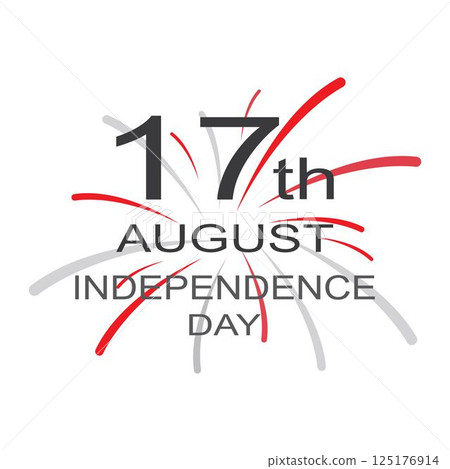 independence day of Indonesia logo vector 125176914