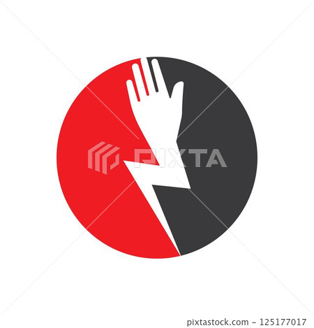 Hand strong vector icon Hand strong vector icon 125177017