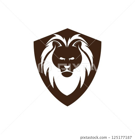 Lion Head Logo vector Lion Head Logo vector 125177187