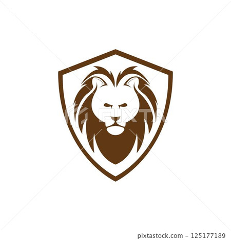 Lion Head Logo vector 125177189