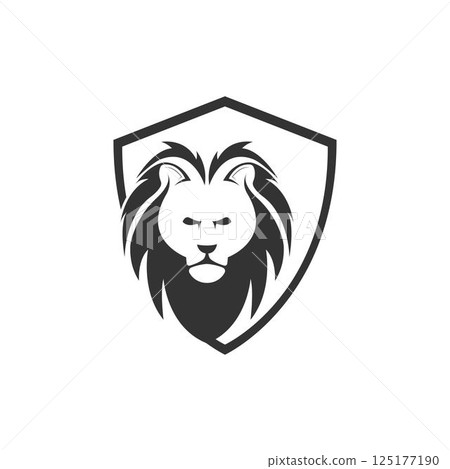 Lion Head Logo vector Lion Head Logo vector 125177190