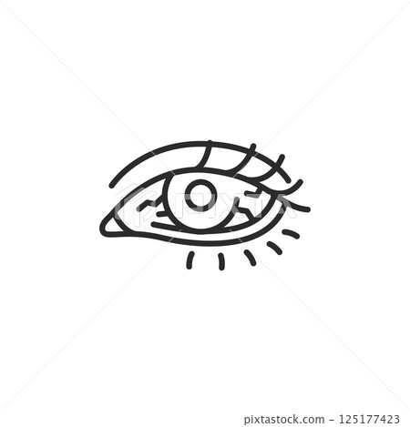 Dry eye icon Dry eye icon 125177423