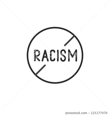 No Racism Icon 125177470