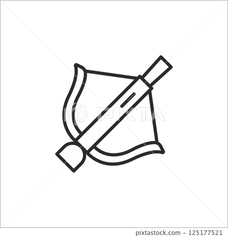 Bow and Arrow Icon Bow and Arrow Icon 125177521