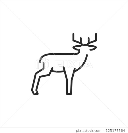 Deer Icon Deer Icon 125177564