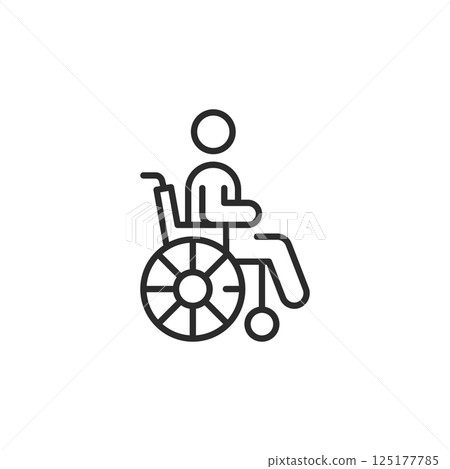 Wheelchair User Icon Wheelchair User Icon 125177785