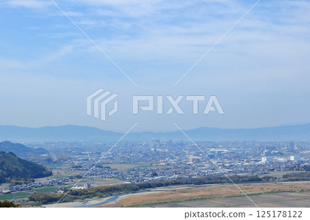 Shiga Prefecture: View of Ritto City and Kusatsu City from Mount Bodaiji Shiga Prefecture: View of Ritto City and Kusatsu City from Mount Bodaiji 125178122