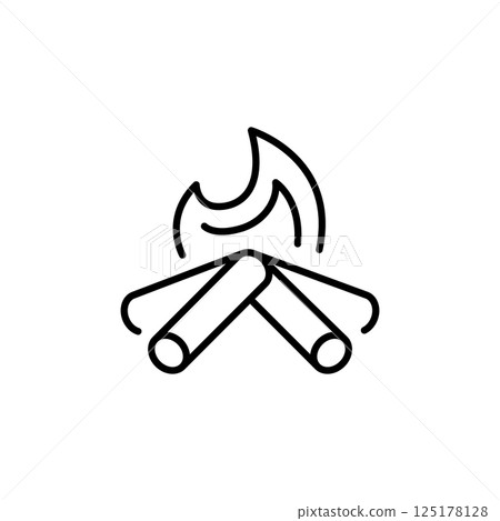 Campfire icon Campfire icon 125178128