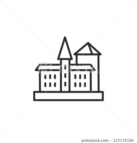 Medieval Castle Icon Medieval Castle Icon 125178190