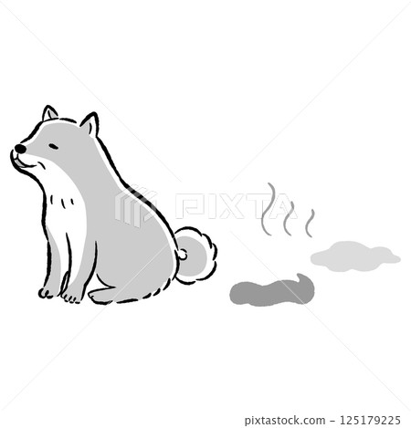 老年狗尿尿的插圖 125179225