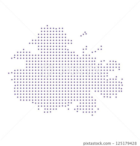 Antigua map dotted pattern design purple circle 125179428