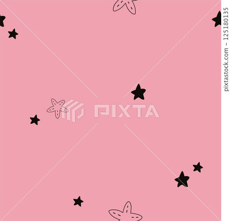 scandi pattern with sea star scandi pattern with sea star 125180135