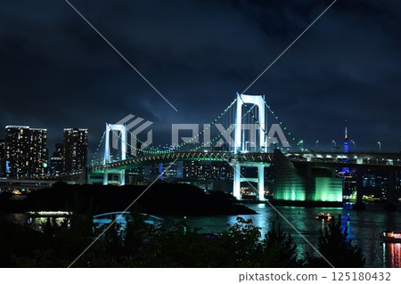 Odaiba at night Odaiba at night 125180432