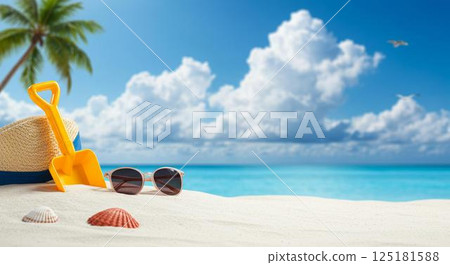 Summer Bargains. Background image. 125181588