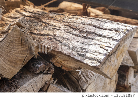 Camping firewood, wood stove, firewood, oak 125181887